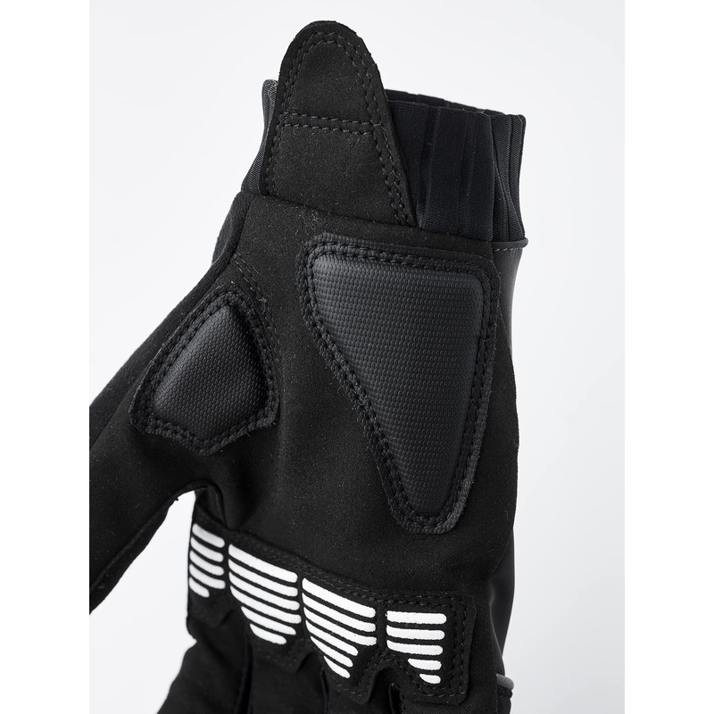 HESTRA Unisex Bike Reflective Long 5 Finger Gloves Black 6