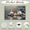 CGXLB Zen Stone Wall Art Candles & Orchid Painting Serene