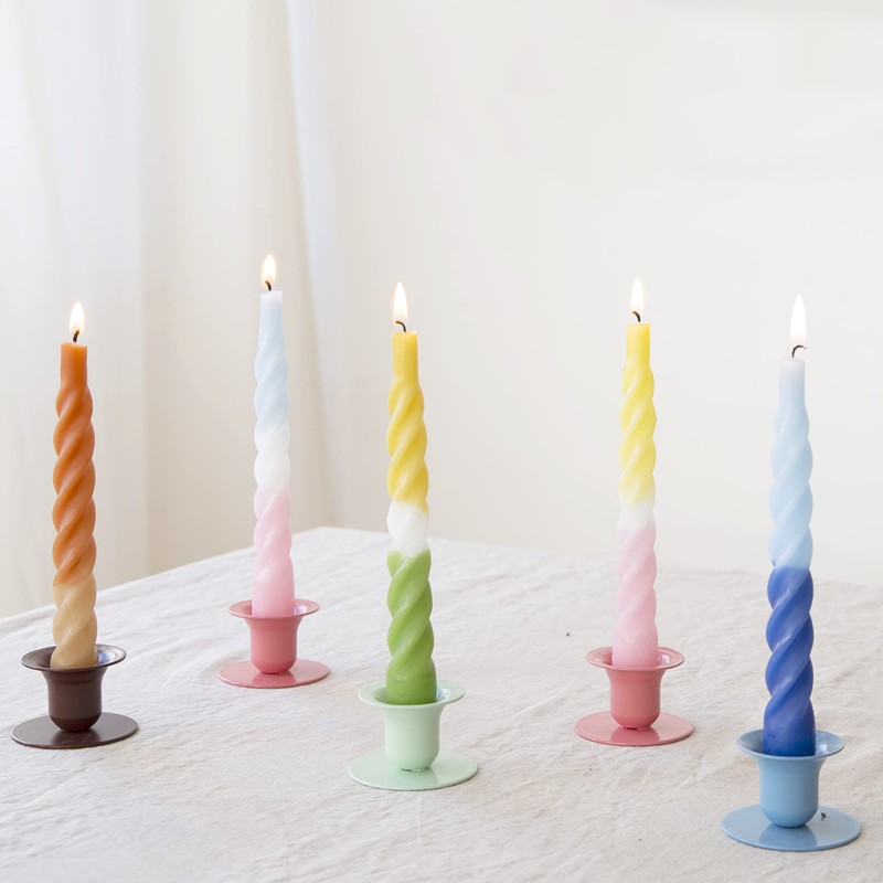KunstIndustrien, Turquoise Candleholder, The Bell, pack of 2