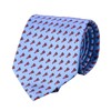Dunhill 22FPTP1X9427 Men's Necktie, Blue, Large Sword Width 3.1 inches