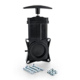 Camco RV Replacement Waste Valve with Handle - Features Durable Plastic Handle & 1.5-Inch Diameter Valve Opening (39503)