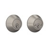 Lock Scout Deadbolt with Round Trim, Keyed 2 Side, Satin