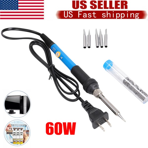 Unbranded Soldering Iron Electric Gun Adjustable Temperature 60W Welding Solder