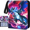 400 Card Pocket Binder with 4 Pocket Sleeves Trading Cards