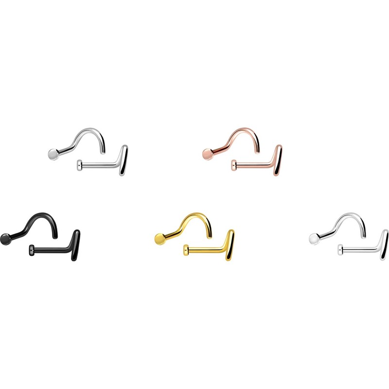 PIERCINGLINE Nose Piercing | Titanium | 2 mm Plate |