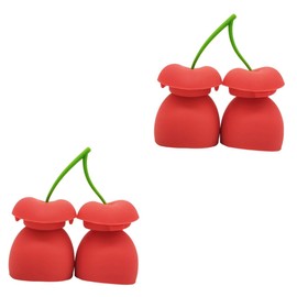 FRCOLOR 2pcs 2 in 1 Lip Enhancer Plumper Tool Cherry Shape Suction Pump for Instant Lips