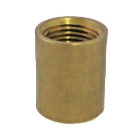 Lamp parts:  brass coupling 3/8" hole x 3/8"  hole  TV-80