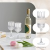 HTTBEIZI 24PCS 7OZ Transparent Wine Plastic Glasses, Drinking Champagne Glasses