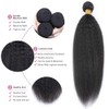 Paquetes De Cabello 12A Yaki Cabello Humano Recto Rizado 3