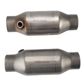 ZonCar Catalytic Converter, 2 Pcs Universal 2.5“ Inlet/Outlet Car Catalytic Converter Catalytic Convertidor 410250