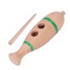 Wood Guiro Children Cute Fish Shaped Guiro Percussion Instrument Educational