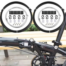 Bestgle 2 Bicycle Shift Cable Set MTB Road Bike Replacement Universal Bicycle Shift Wire Cable Inner Outer Wiring Kit