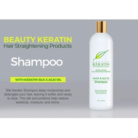 Beauty Keratin Acai Oil Shampoo 16oz / 500ml