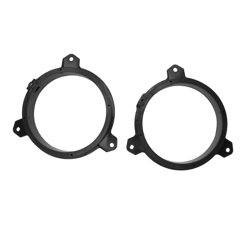 1 Pair 6.5in Door Speaker Spacer Wire Harness Kit Black