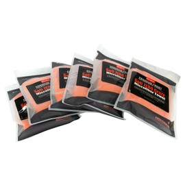 Maxshine 6 Pack Microfiber Towel - 500GSM Ultimate Zero Crazy Edgeless, Orange, 16”x16” (40x40cm) - Rinse-Free, Scratch-Free Drying Towels for Cars - Perfect for Car Detailing