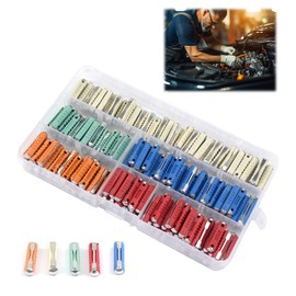 200stk Sicherungen Kfz,Kfz Sicherungen Set FüR EuropäIsche Fahrzeuge (5A, 8A, 10A, 16A, 25A),Torpedosicherungen,Autosicherungen Set Gemischt,Schmelzsicherung