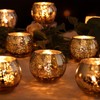 12 Pcs Rose Gold Candle Holders for Birthday Party Decorations-