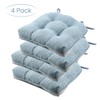 Basic Beyond Chair Cushions for Dining Chairs 4 Pack, Memory