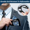 BOKUGE Pocket Square Holder,Keeps Pocket Squares for Men in Place，Fashionable