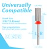 MagiBling Large Barrel Tungsten Carbide Nail Drill Bits, Heart Shape