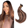 QEUOPE P430 Human Hair Highlight Straight Bundles 28 30 32