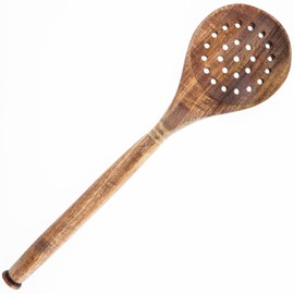 Labrea Life and Home 1pc Solid Acacia Wood Skimmer Kitchen Utensils Cooking Baking Home Essentials 12 Inch