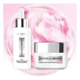 Kit Sérum y Crema Anti-manchas Glycolic Bright L'oréal