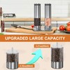 Electric Salt and Pepper Grinder Set Rechargeable, Automatic Salt and