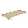 ECR4Kids Stackable Kiddie Cot, Ready-to-Assemble, Standard Size, Classroom Furniture, Sand,