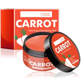 Geaanen 100 ml Tanning Accelerator, Carrot Tanning Gel, Tanning Accelerator, Tanning Accelerator for Beach and Pool Sunbathing, Moisturizing, Nourishing Skin