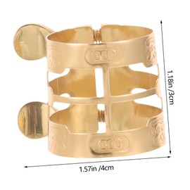 Totority Alto Saxophone Clip Engraved Design Adjustable Mouthpiece Fastener for Optimal Protection Wind Instrument Accessory Elegant and Stylish Connection