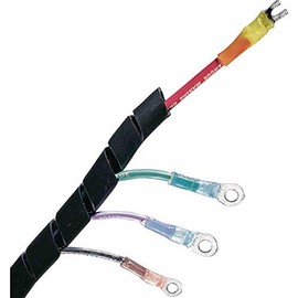 Ancor 452251 Marine Grade Electrical Spiral Wrap (1/4-Inch, Black, 10-Feet)