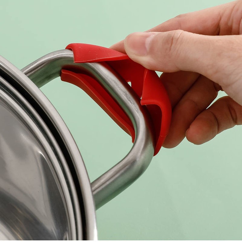6 Pieces Silicone Handle for Cast Iron Skillet, Cast Iron