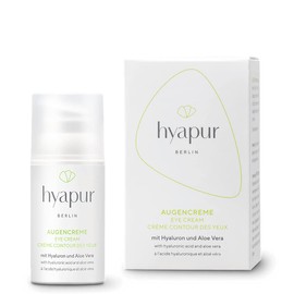 hyapur® - Green eye cream 15 ml – the natural eye care – for anti-ageing care with organic vegan natural cosmetics from Berlin