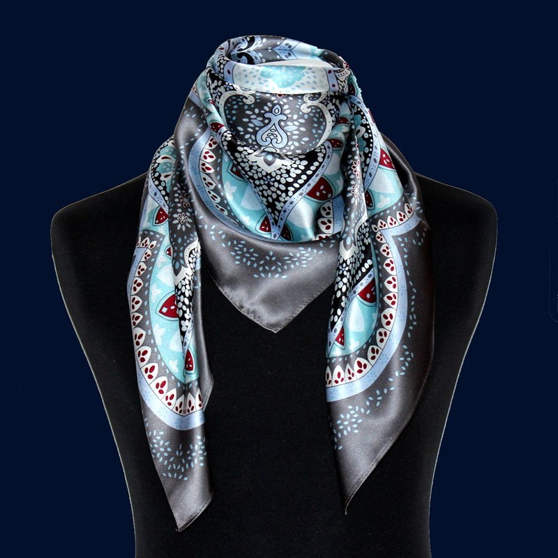 Lorenzo Cana Women’s Silk Scarf 100% Silk Baroque with Paisley