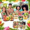 16 Pcs Hawaiian Luau Centerpieces Tiki Table Decorations Tropical Pineapple