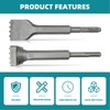 2Pcs SDS Plus Bushing Tool Bit, 4 Tips SDS Plus