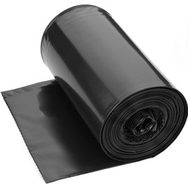 Abio Bin Liners, Rubbish Bags, Rubbish Bags for Catering, Industry, Production, Office, Construction (120 L, Black, Pack of 25)