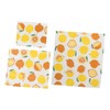 GLEAVI 3pcs Reusable Beeswax Food Wraps Fresh-Keeping Cloths for Food