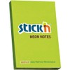NOTES CUBE PAD STICKN 76X51MM NEON GREEN
