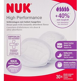 NUK High Performance Disposable Breast Pads | Nursing Pads for Breastfeeding | 30 Count