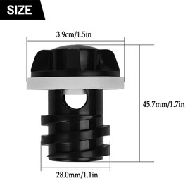 Cooler Drain Plug Replacement Drain Plug for Coolers Leak-Proof Drain Plug Cooler Drain Plug Leak-Proof Accessories Replacement Compatible with Most Coolers (Black)
