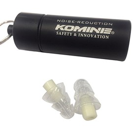 Komine AK-344 1141 Noise Reduction Ear Plugs for Motorcycles, Clear, Free