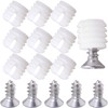 MEETOOT 100pcs Plastic Hinge Dowel Inserts Kit 4x10mm Toothed Machine