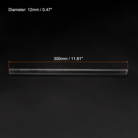 MECCANIXITY 3.3 Borosilicate Glass Stick 11.81" Length 12mm Dia Stir Rod Mixing Tools with Both Ends Round for Lab Kitchen Science 3Pcs