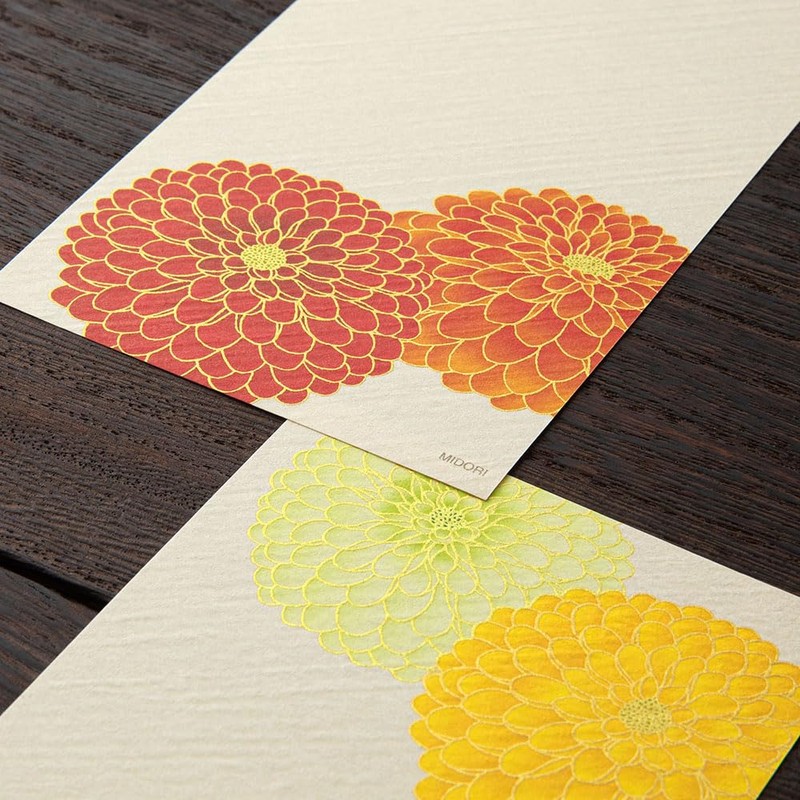 Midori 89594006 Autumn Letter Silk Pom Pom Chrysanthemum Pattern