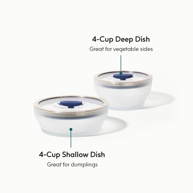 Anyday 4-Pc Microwave Cookware & Glass Food Storage Set with