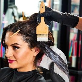 Colortrak Eco Collection Bamboo Hair Color Paint Brush, 2.25" Feather Bristle Brush, For Highlighting and Coloring Large Sections of Hair, Renewably Sourced Material