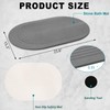 Elfcool Stone Bath Mat Diatomaceous Earth Shower Mat Non Slip