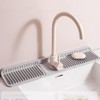 Silicone Faucet Splash Guard, Sink Drying Mat for Kitchen Bathroom,